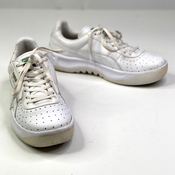 Puma GV Special white leather dad sneakers perforated toe - Picture 1 of 10
